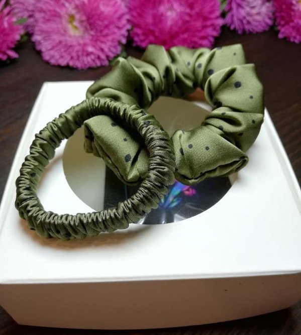 shelkovie-rezinki-nabor-zelenaya-olivka-3206-1